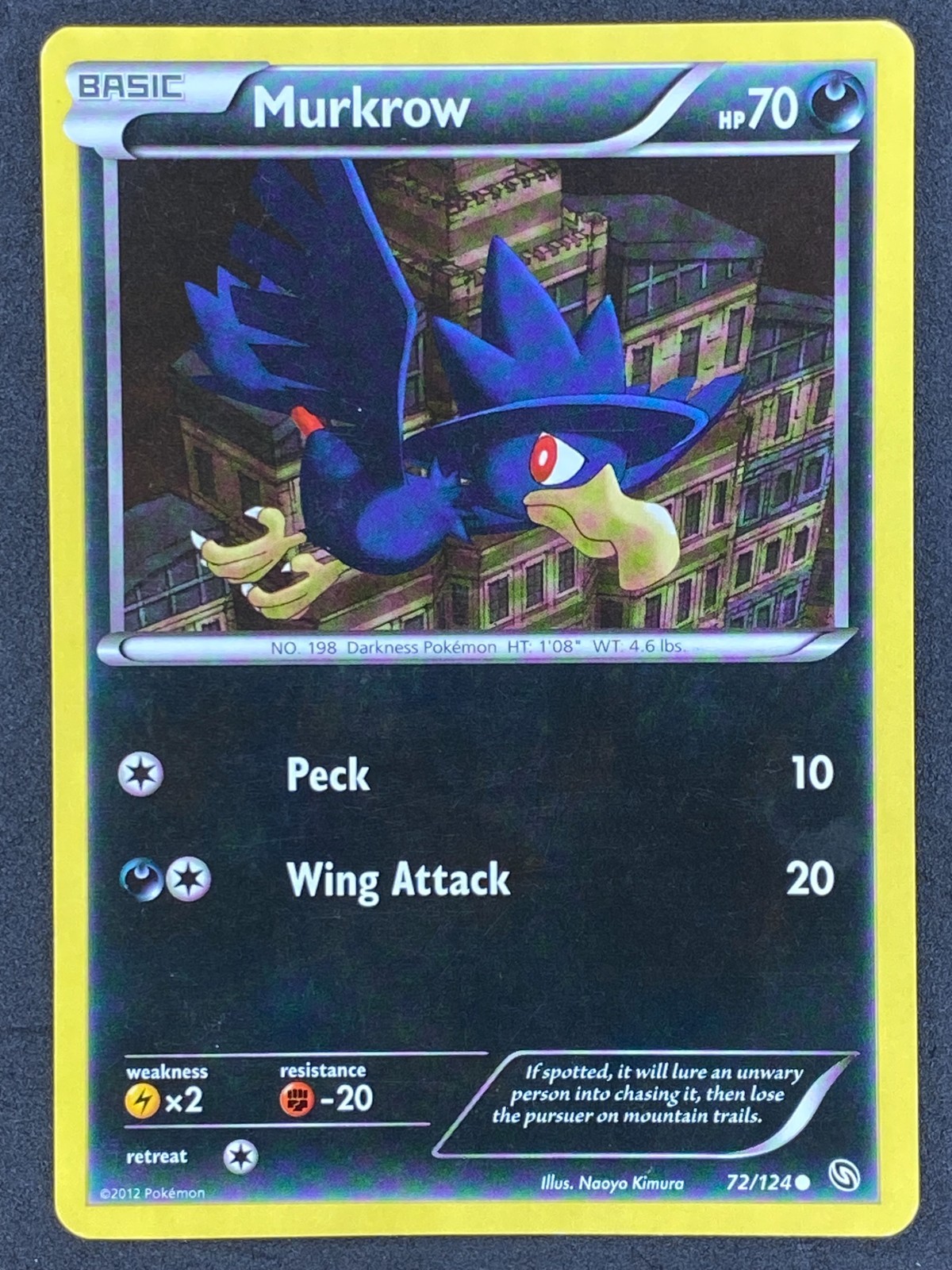 Pokémon Murkrow 72/124 DRX Dragons Exalted LP/NM