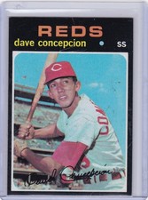 1971 Topps Baseball Card #14 Dave Concepcion Rookie Cincinnati Reds - EMt-NMt. rookie card picture