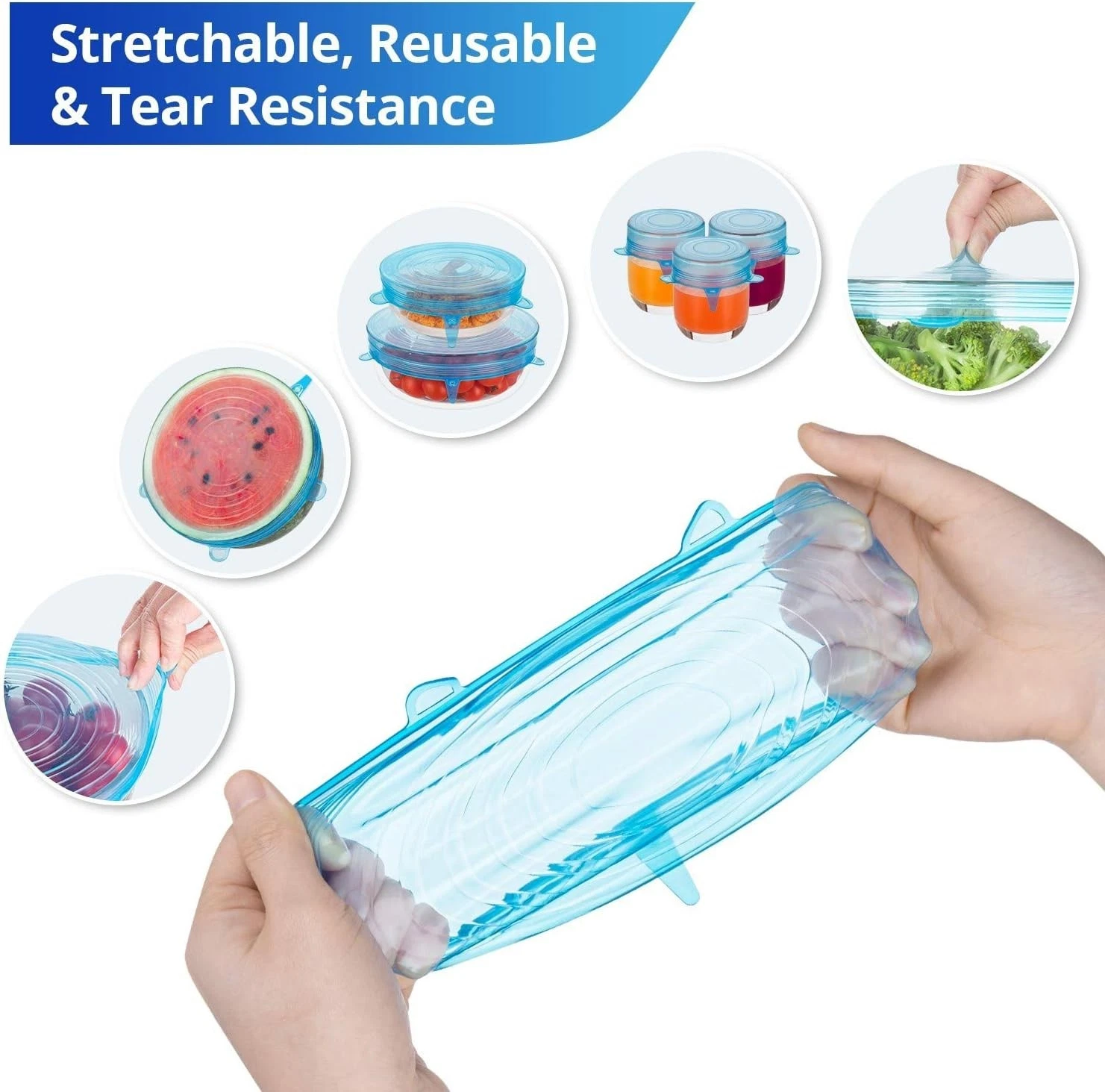 Silicone Stretch Lids - Thumbnail 4