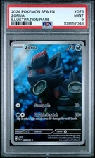 2024 POKEMON SFA EN-SHROUDED FABLE #075 ZORUA ILLUSTRATION RARE PSA 9 