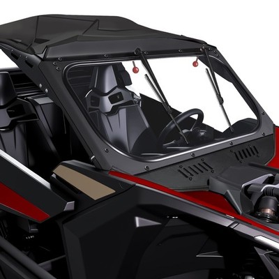 X3 Glass Windshield W/ Sliding Vents + Dual Manual Wipers for Can-Am Maverick X3