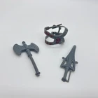 Vintage MOTU He-Man Harness Vest Axe Sword Masters of the Universe Action Figure