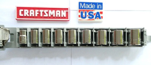 Craftsman Tools USA 34441 3/8" Drive Metric 6pt 9pc Socket Set -Holder 10-18 MM - Picture 2 of 7