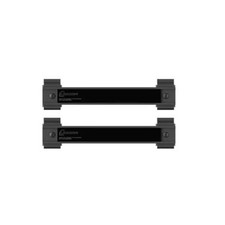 Lockdown Securewall Magnetic Tool Hanger Black Steel 8 in 2 Pack 1215349