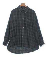 BURBERRY Casual Shirts BlackxBrown(Check Pattern) L 2200648964049