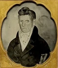 RARE 1/6 Plate Ambrotype - Painted Portrait by Rufus Porter - Full Union Case