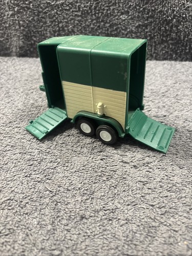 1979 Britains 1:32 Farm 9562 orange Beaufort Dbl Pferdebox / Anhänger + grüne Box - Bild 8 von 15