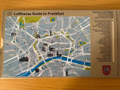 Lufthansa Reiseführer Frankfurt und Deutsche Bahn Ausflüge ab Frankfurt - 1969