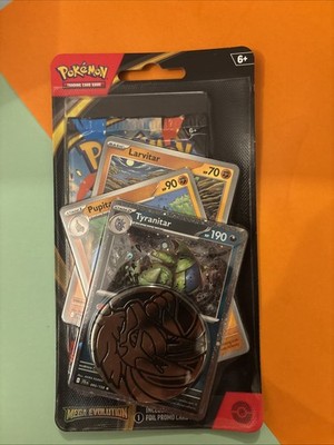 TCG Mega Evolution Larvitar Pupitar Tyranitar Promo und Booster Pack Eng
