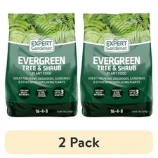 (2 pack) Expert Gardener Evergreen Tree and Shrub Plant Food,  4 lb.