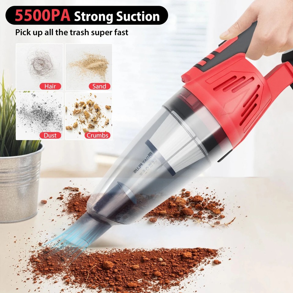 Computer Disinfectant Powerful Cordless Vacuum Cleaner - Rechargeable Handheld Car Hoover ...
