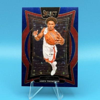 Amen Thompson 2024-25 Panini Select Blue Prizm /20 #59 Rockets SP