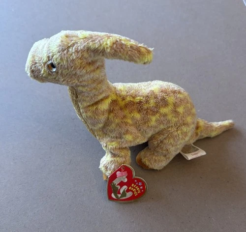 Ty Beanie Baby Tooter the Dinosaur Retired Vtg 9” 2002 Bean Bag