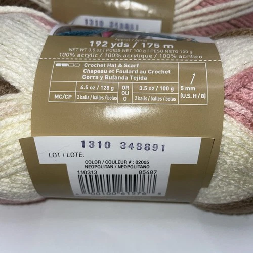Loops & Threads Impeccable Pack of 3-NEOPOLITAN-4 Medium - 192 yds each/4.5ozs image 2