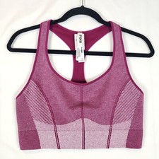 Victorias Secret PINK Sports Bra X-Large Soft Seamless Racerback Maroon NWT