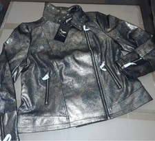 Julie Mcdonald Biker Style Jacket Size 16