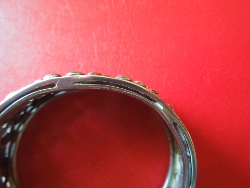 J6007 VTG LC EAGLES NAVAJO ? CUFF BRACELET 925 SILVER GR SEE J6007 VTG LC EAGLES NAVAJO ? CUFF BRACELET 925 SILVER GR SEE