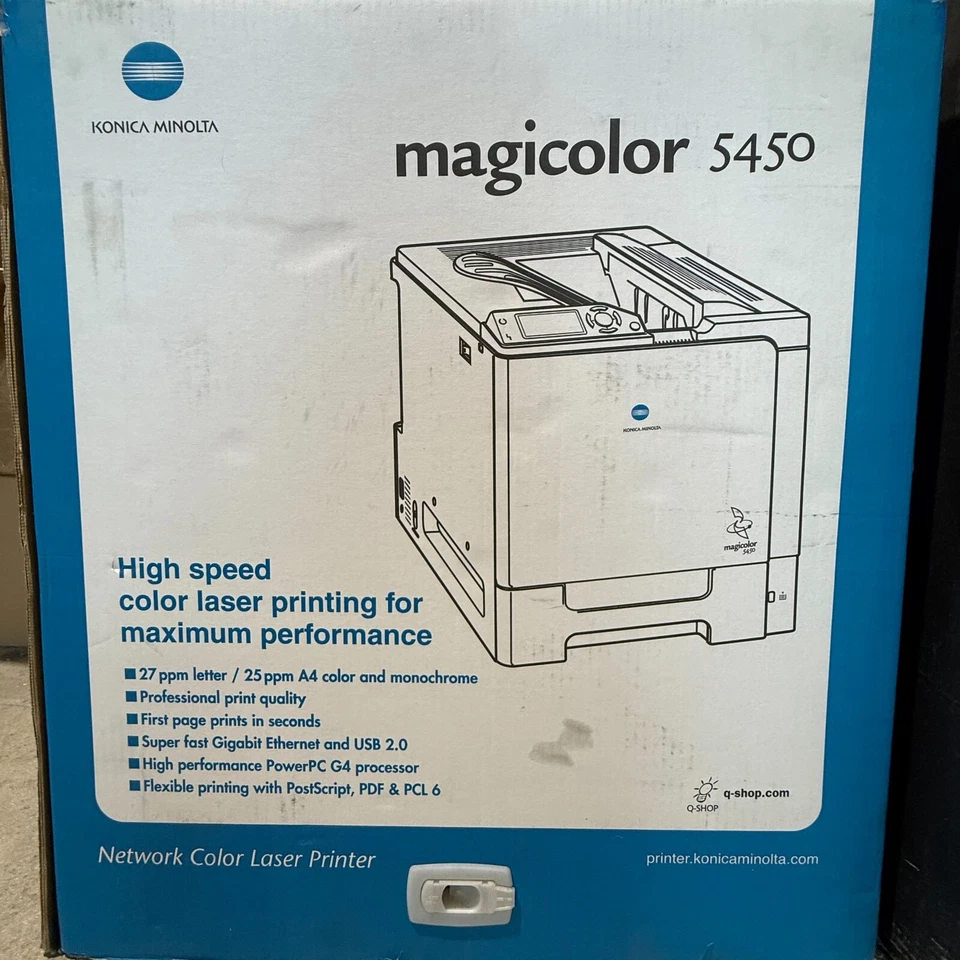 Brand New Konica Minolta Magicolor 5450 High Speed Color Laser Printer - Image 3 of 3