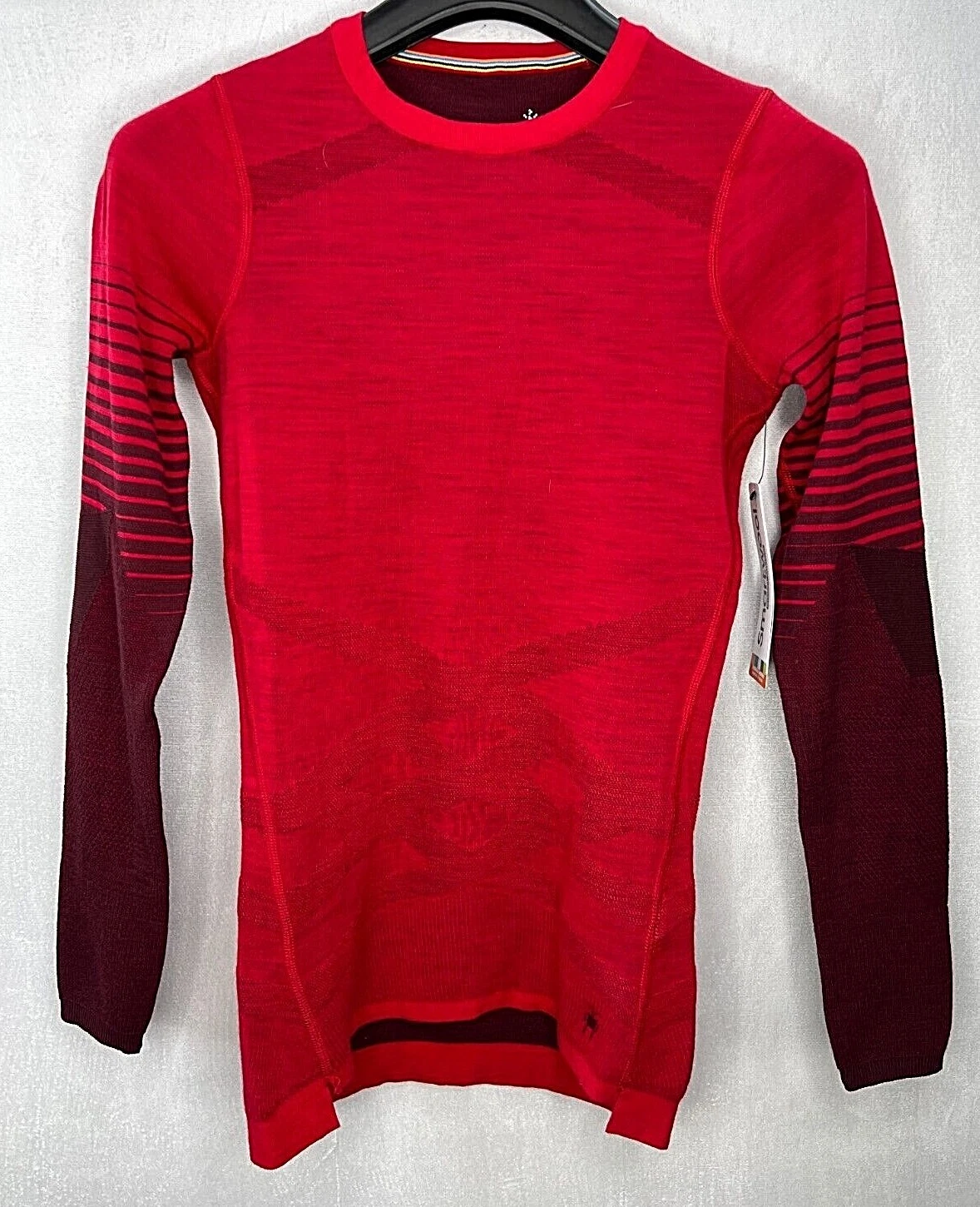 SmartWool Intraknit Merino 200 Crew Base Layer Top Women's NWT X-SMA Pomegranate