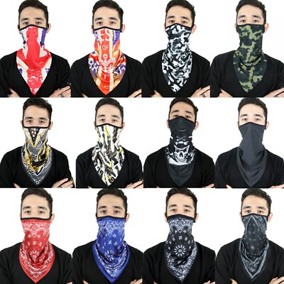 UNISEX NECK TUBE FACE MASK COVER SCARF BIKER CYCLING SKI SNOOD BANDANA  BALACLAVA UK