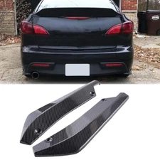 Carbon Fiber Rear Spats Bumper Lip Splitter Diffuser Canard For Mazda 3 i Sedan