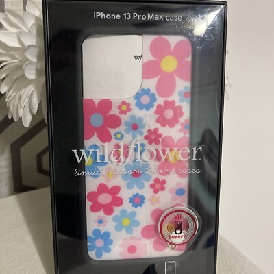 Wildflower Cases Pink/blue Flowers iPhone 13 Pro Max Case