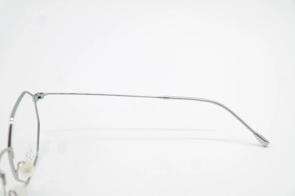 Occhiali FUZION FULF01 Titanio Verde Argento Rettangolare Montatura Nuova - Immagine 4 di 4