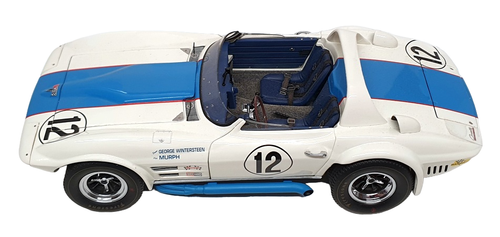 Exoto 1/18 Scale DC21823U - Chevrolet Corvette Grand Sport - #12 White - Picture 3 of 5