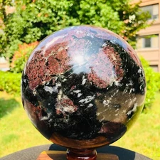 15.51LB Natural Beautiful  Fireworks ball Quartz Crystal Sphere Healing 148