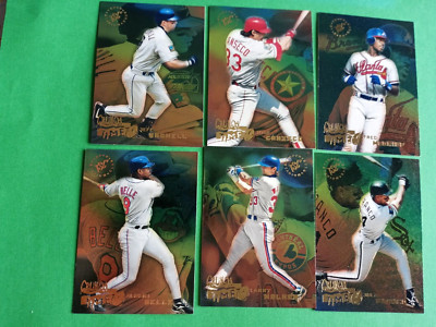 (9) Diff. - 1995 Stadium Club ''CRUNCH TIME'' Insert cards w/ CANSECO + McGRIFF