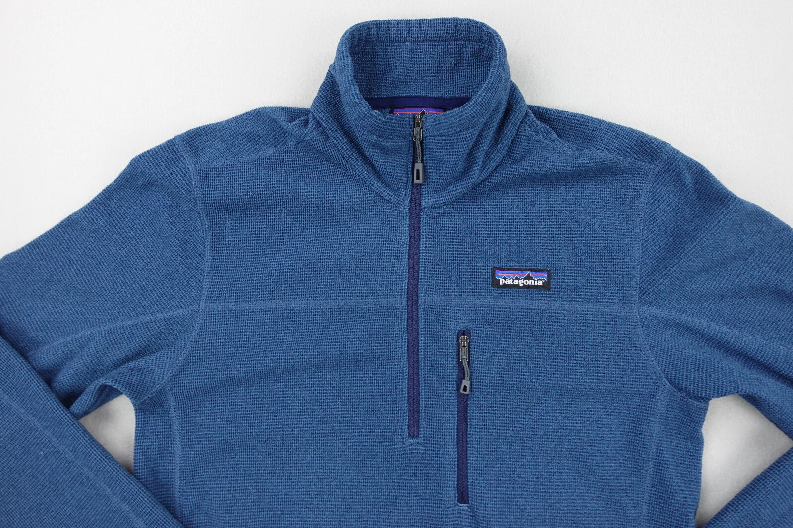 patagonia oakes pullover fleece 1/4 zip outdoor logo jacket