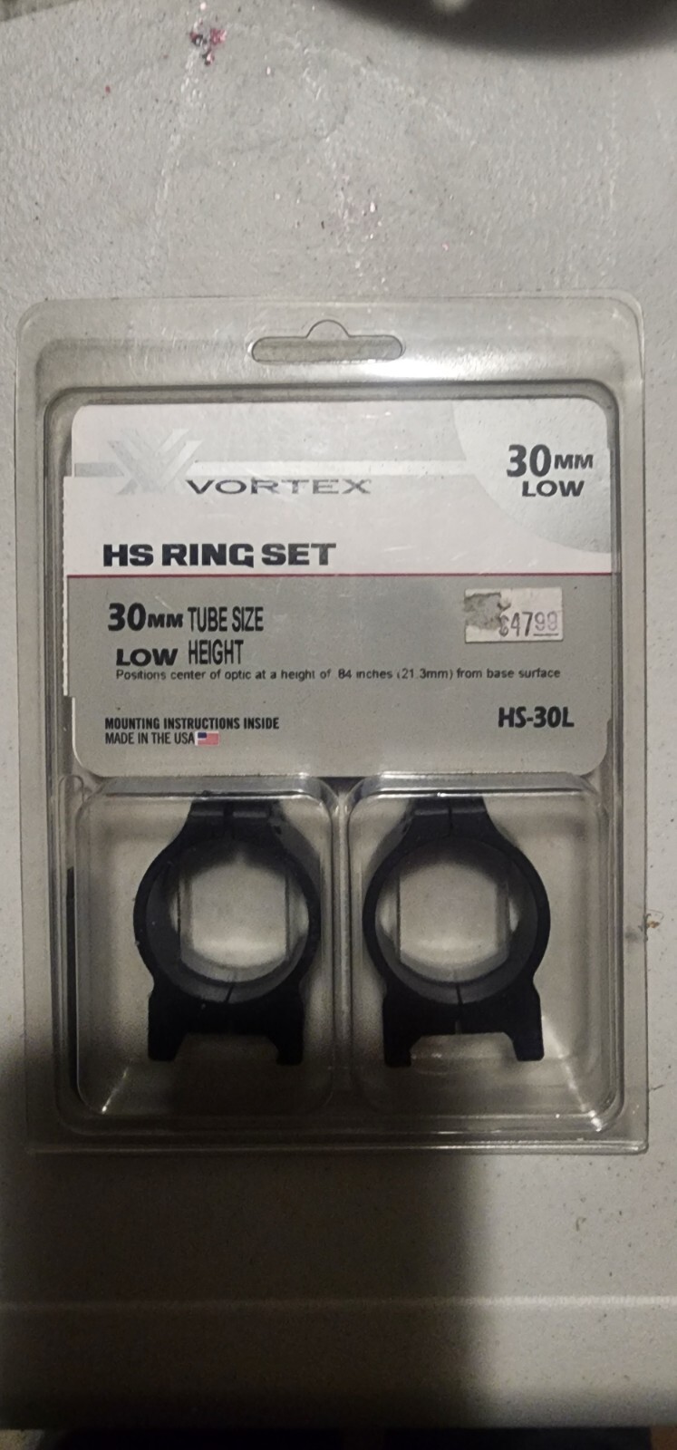Vortex 30mm Low Picatinny Rings HS-30L | eBay