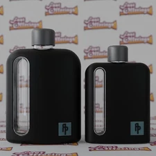 Glass Hip Flask with Protective Silicone Cover by Ragproper for Drinking Spirits