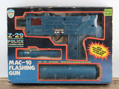 トイガン mac10 Vintage MAC 10 Z-29 Police Commando Spark Light & Sound Plastic