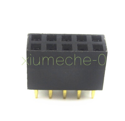 20PCS 2x5 10Pin 2.54mm Double Row Female Straight Header Pitch Socket Pin Strip