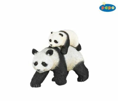 Papo    Panda mit Jungtier auf dem Rücken   Art.nr. 50071