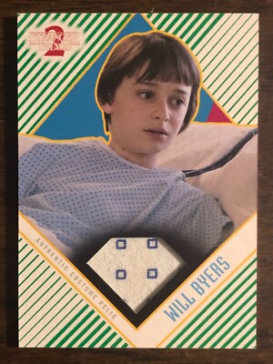 2019 Topps Stranger Things 2 #CR-WG Will Byers Costume Relic GREEN 33/50