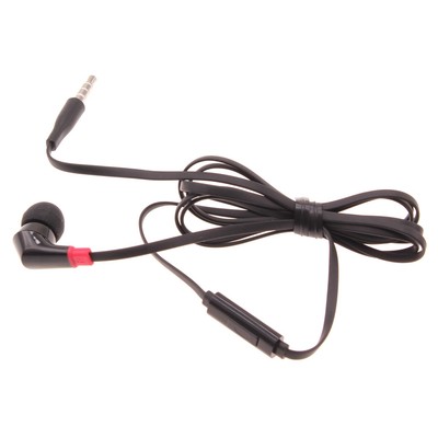 Earphone w Mic Mono Headset Wired Earbud 3.5mm Single Headphone for Cell Phones
