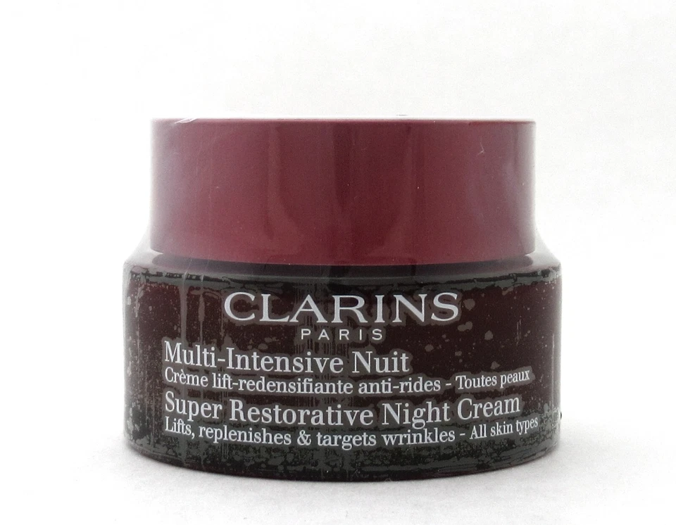 Crema de Noche Clarins Super Restauradora Todo Tipo de Piel 50 ml./ 1,7 oz. Nuevo Foto 2 de 4