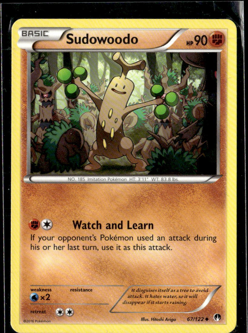 Pokemon Sudowoodo 67/122 BREAKpoint Non Holo Uncommon 2 Card Lot LP