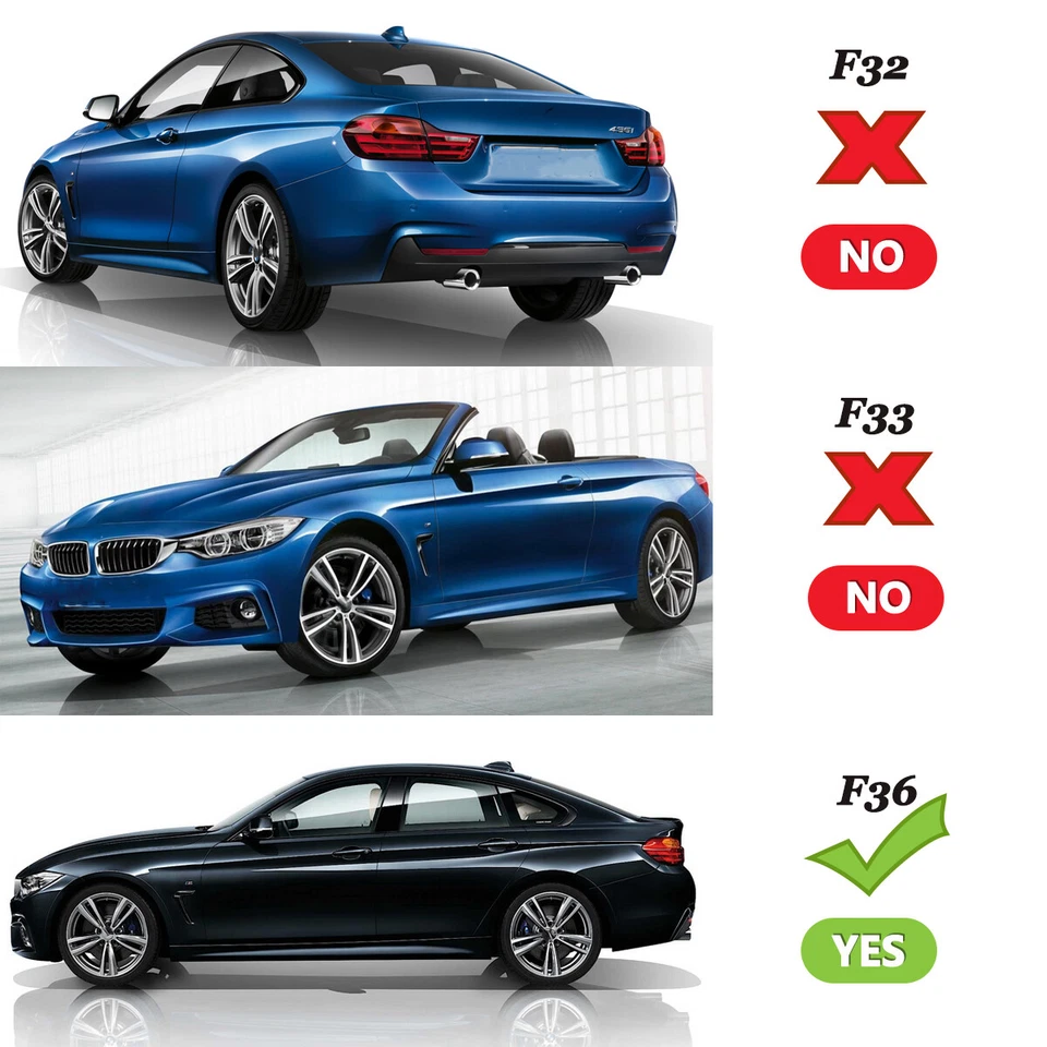 Alerón trasero negro brillante estilo PSM para BMW Serie 4 F36 Gran Coupé 2014-20 Foto 2 de 4