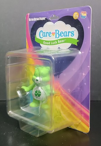 MEDICOM UDF SERIES THE LUCKY BEARS - CARE BEARS - GOOD LUCK BEAR 7cm MINI FIGURE - Picture 12 of 13