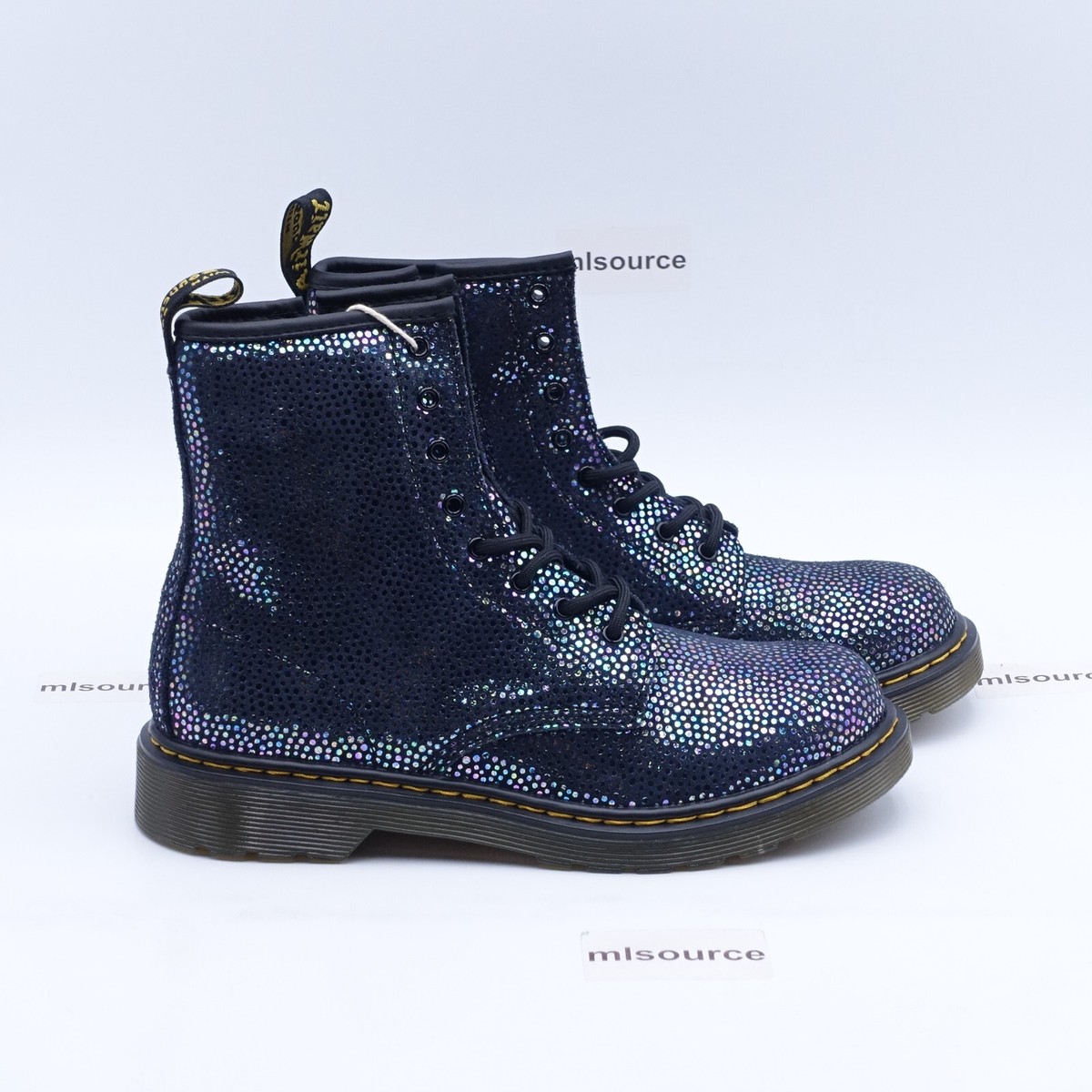 Dr. Martens 1460 Metallic Side Zip Boots - US Size 6 Women's