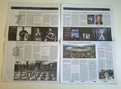 LES ECHOS des 7 et 8 octobre 2011 : LA MORT DE STEVE JOBS - Picture 10 of 12