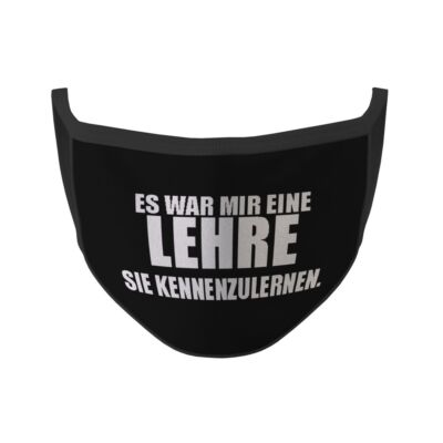 Mouth Mask It Was A Lesson To Meet You Statement Fun Humor #35386