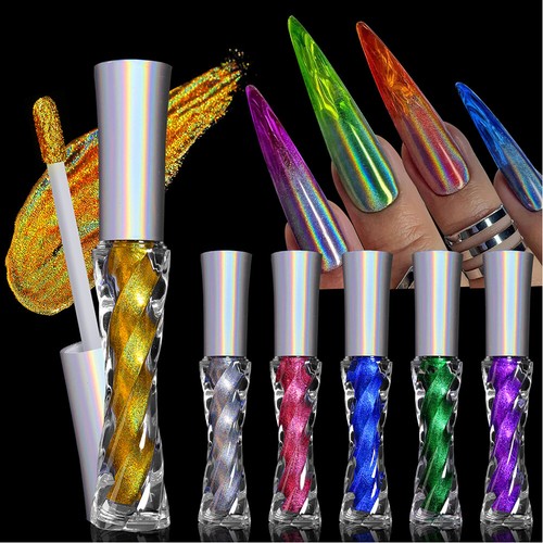 Vernis à Ongles Effet Miroir Chrome Métallique - Flacon 8 Ml - Neuf