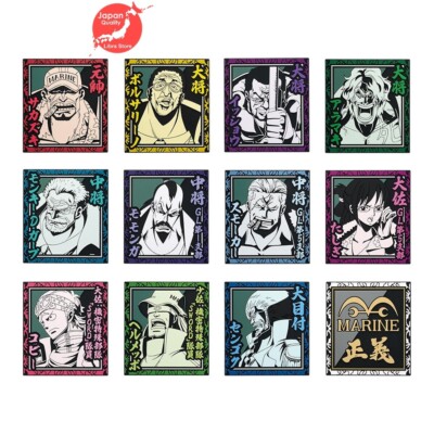 Selten one piece Absolut Justice Kuji 2024 Gummi Untersetzer Set Aus 12 Japan
