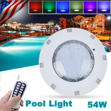 12V 54W Swimming Pool RGB LED Lights Spa Underwater Light Waterproof IP68 Lamp