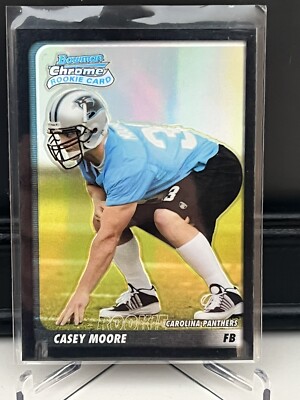 2003 Bowman Chrome Casey Moore #207 Rookie Refractor # d /500 Panthers Rare SP
