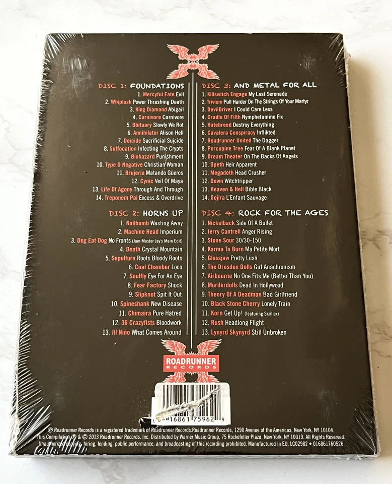 XXX Three Decades Of Roadrunner Records 4 CD SEALED! Digipak Mercyful Fate NEW! — 第 3/4 张图片